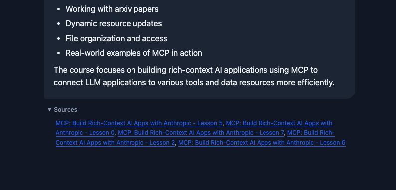 Source links visibility issue